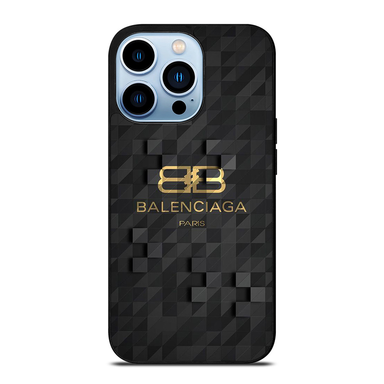 BALENCIAGA BLACK CUBE LOGO iPhone 13 Pro Max Case